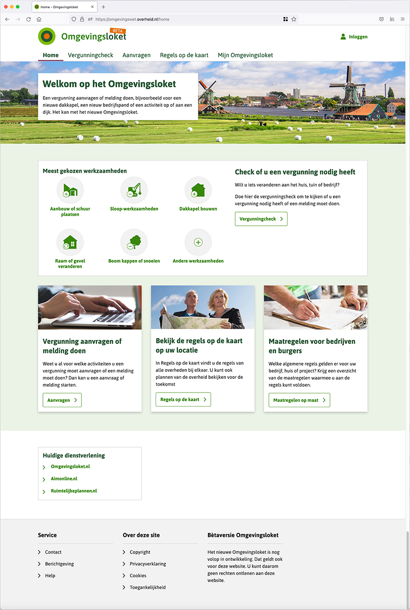 Portfolio image of a website design.